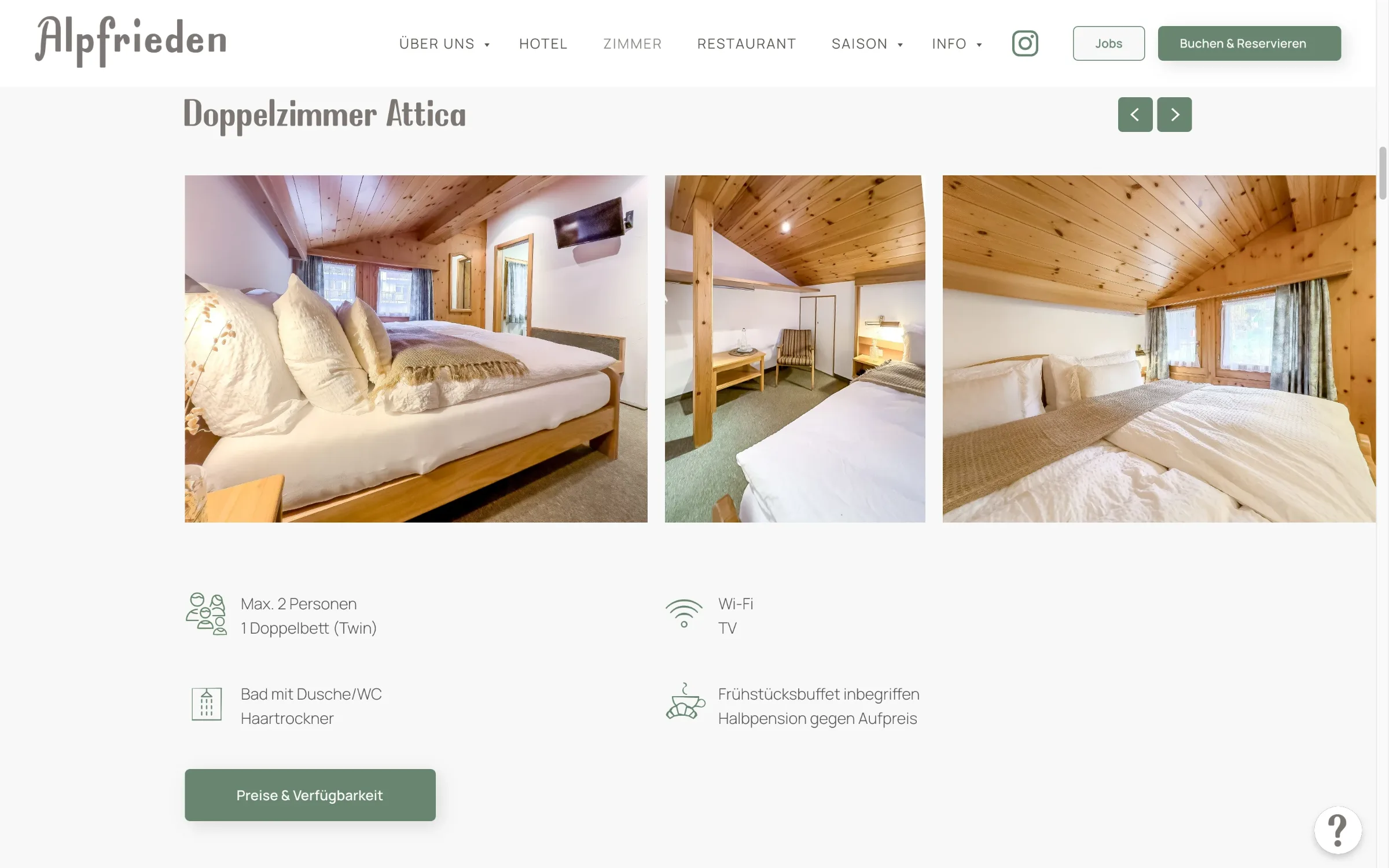Porträt Küchenchef Marius Zula auf alpfrieden.ch — Webdesign Hotel Restaurant Bettmeralp