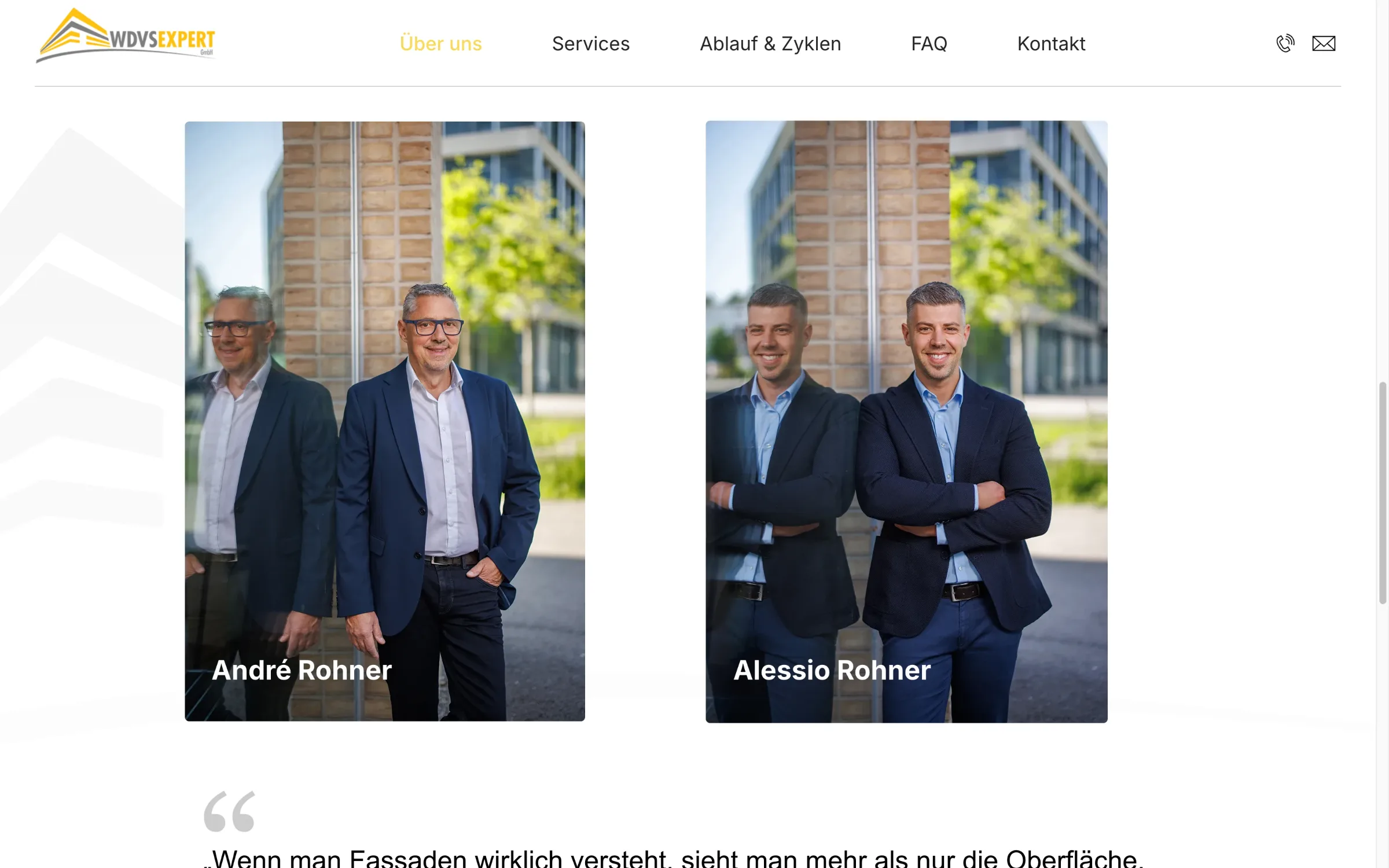 Ansicht 2 der Website WDVS-Expert — Webdesign Fassadenexperten Rupperswil