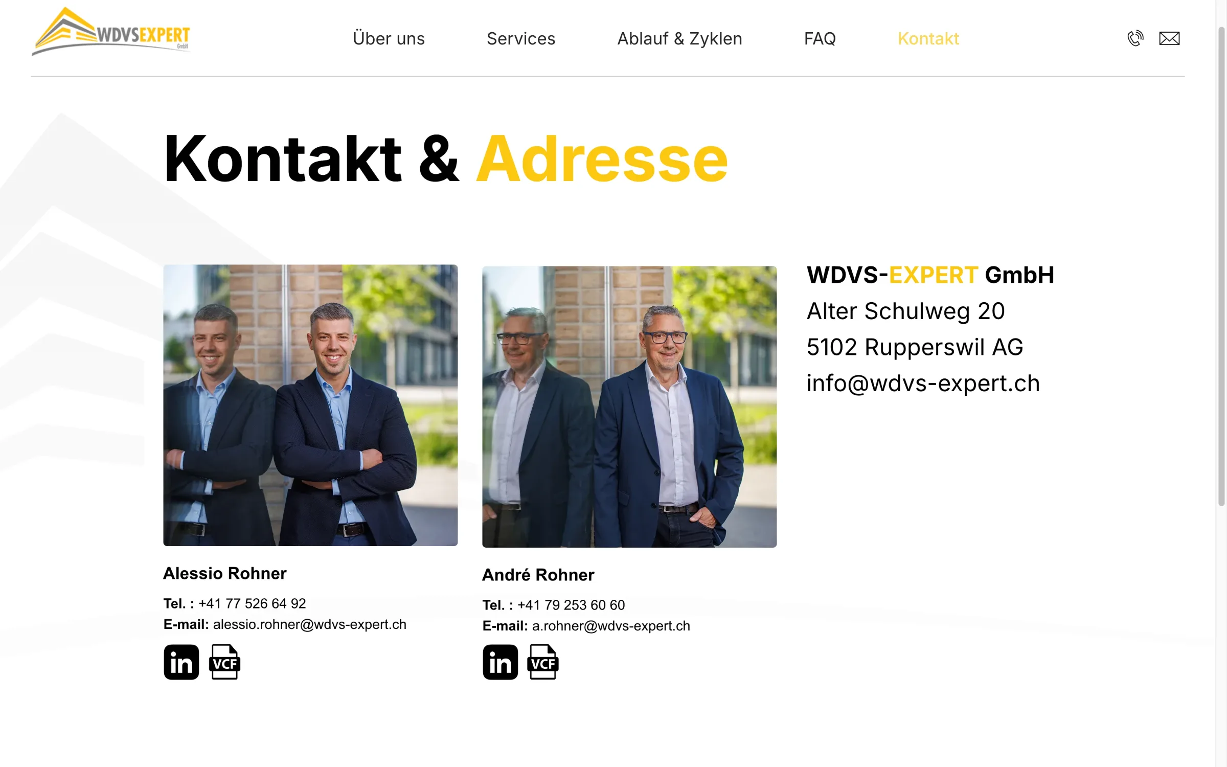 Ansicht 6 der Website WDVS-Expert — Webdesign Fassadenexperten Rupperswil