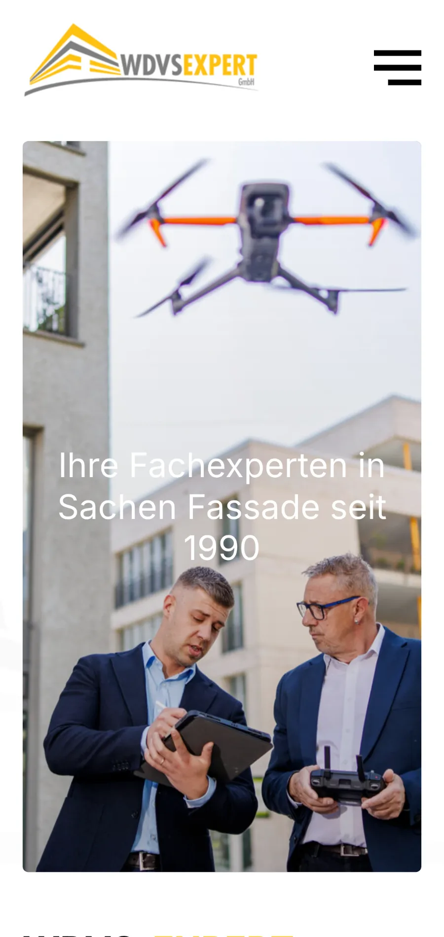 WDVS-Expert mobil — Ansicht 3, responsives Webdesign Fassadenexperten